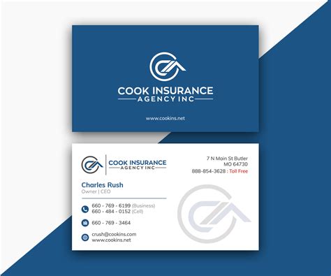 Insurance Agent Business Card Templates