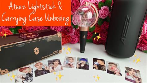 [UNBOXING] ATEEZ Lightstick & Carrying Case ♡ - YouTube