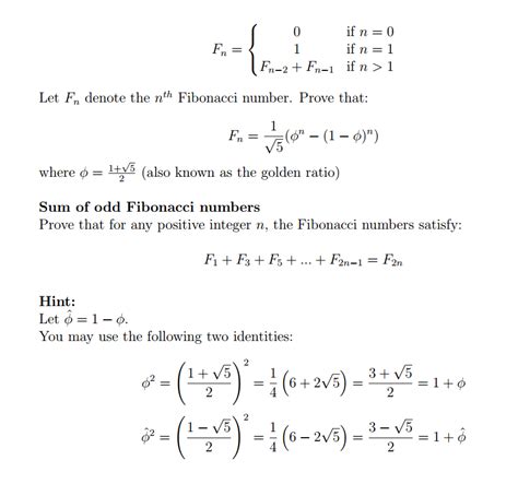 Solved Discrete Math: Binet’s Formula for the nth Fibonacci | Chegg.com