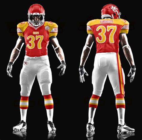 Kansas City Chiefs Red Uniforms Concepts | College football uniforms ...