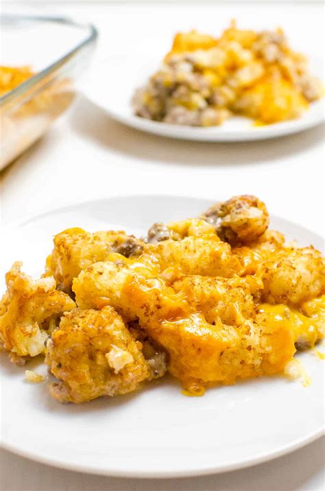 Easy Tater Tot Casserole Recipe (4 Ingredients!)