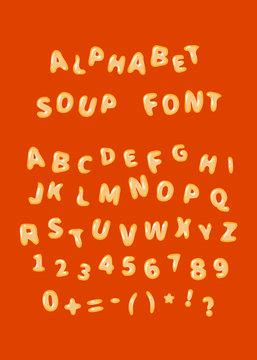 Alphabet Soup Letters Font - Infoupdate.org