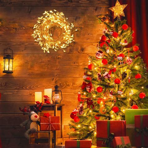 Nowsok Weihnachtsbeleuchtung Bunt mit Weihnachtsklingel, 3.5m Lichterkette Weihnachtsbaum Bunt ...