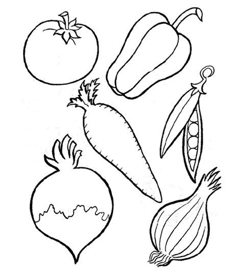 Fruits and Vegetables Coloring Pages - MomJunction