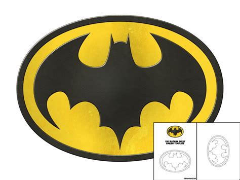 Template for 1989 Batman Chest Emblem – The Foam Cave