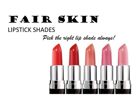 Lipstick Shades for Fair Skin - Natural Health News