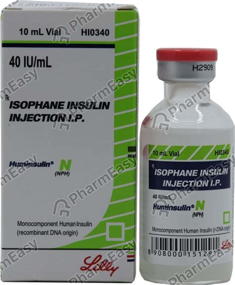 Huminsulin Nph 40 IU/ML Suspension For Injection (10): Uses, Side Effects, Price & Dosage ...