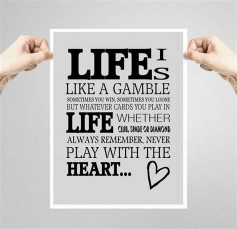 Life Is A Gamble Quotes. QuotesGram