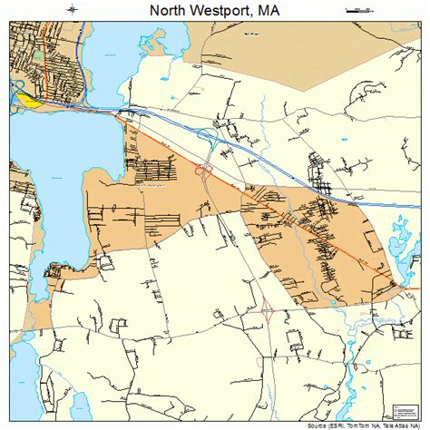 North Westport Massachusetts Street Map 2549710