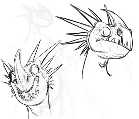 Deadly Nadder expressions Dragon Sketch, Dragon Drawing, Book Dragon ...