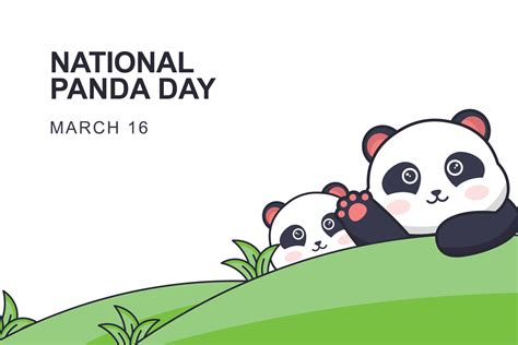 National Panda Day background. 20335931 Vector Art at Vecteezy