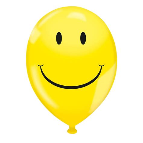 17" Balloons - Yellow Smiley Face Balloon - Pack of 72 - Walmart.com - Walmart.com