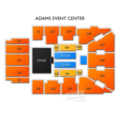 Adams Event Center Seating Chart | Vivid Seats