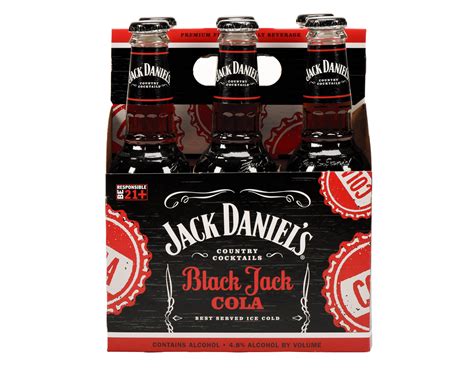 Jack Daniel's Country Cocktails Black Jack Cola, 6 pack, 10 fl oz ...