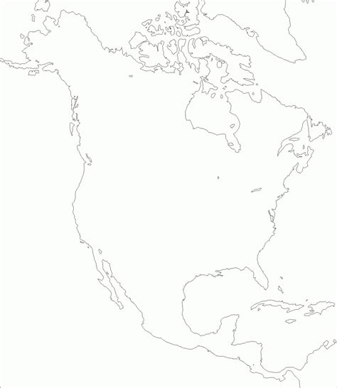Editable North America Map