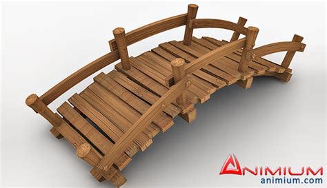 Wooden Bridge 3d model