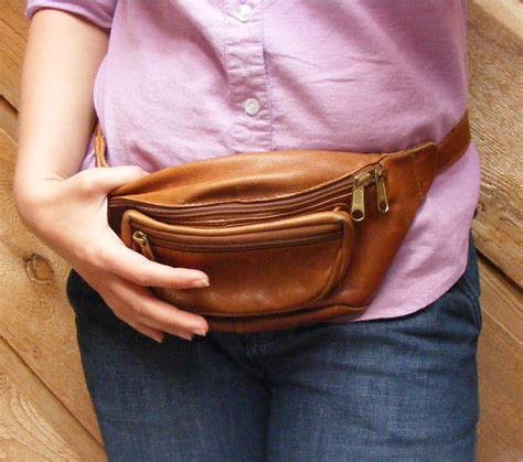 Vintage Brown Leather Fanny Pack by PrivateerVintage on Etsy