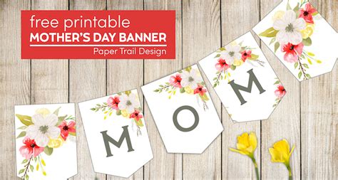 Mother's Day Banner Printable - Paper Trail Design