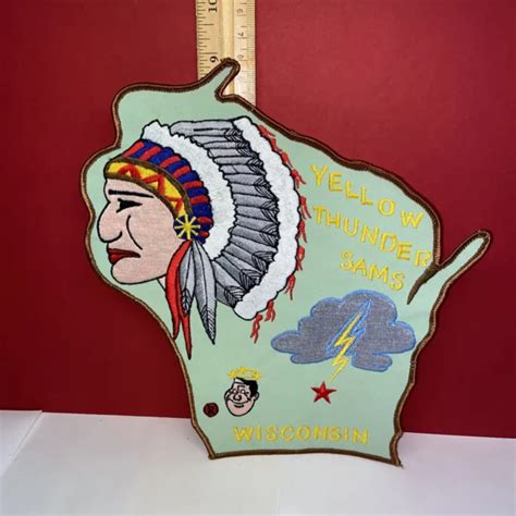 VINTAGE GOOD SAM Club Patch Travel RV Camper Yellow Thunder Wisconsin Dells WI $23.00 - PicClick
