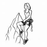 Rock Climbing Coloring Sheet  Page sketch template
