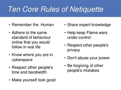 Netiquette and code of conduct in communication