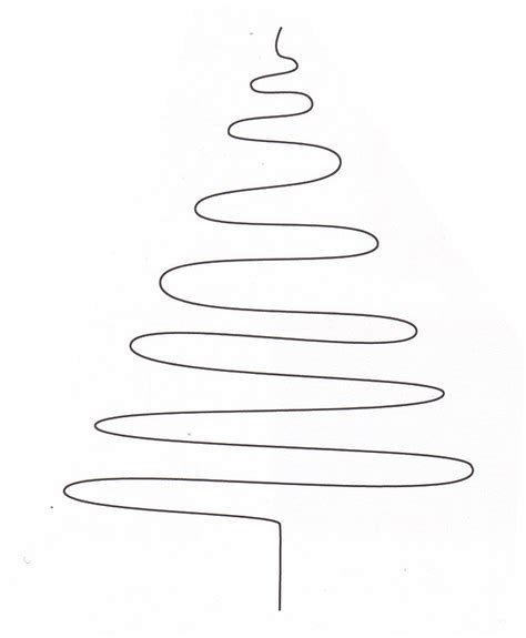 Christmas Tree Line Drawing - Cliparts.co