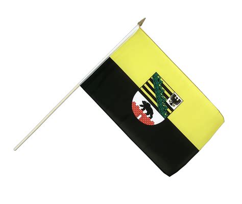 Sachsen Anhalt - Stockflagge 30 x 45 cm - FlaggenPlatz