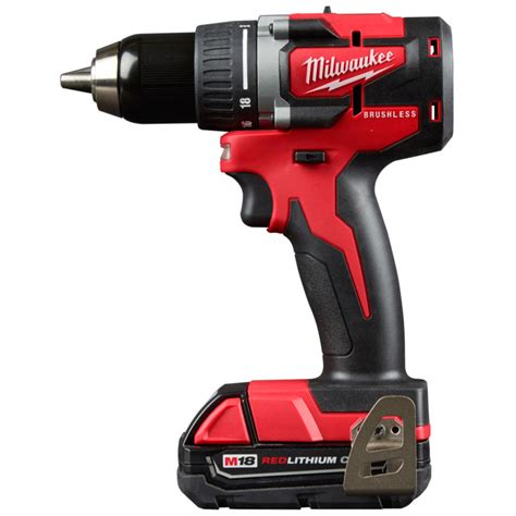 Milwaukee M18 Compact Brushless 1/2 in Drill Kit w/Battery by Milwaukee ...