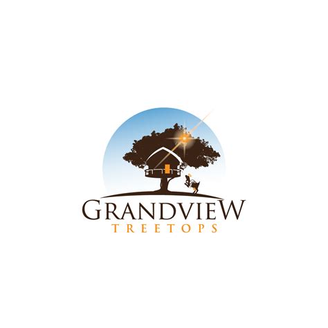 Grandview Treetops - treehouse getaway | 39 Logo Designs for Grandview Treetops