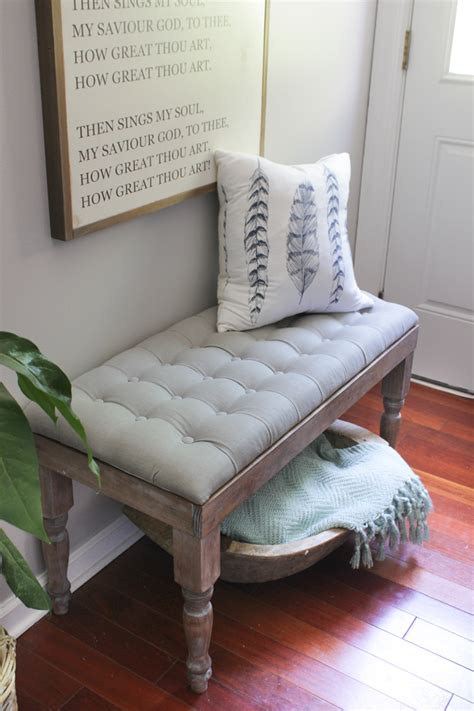 DIY Tufted Bench - Shades of Blue Interiors