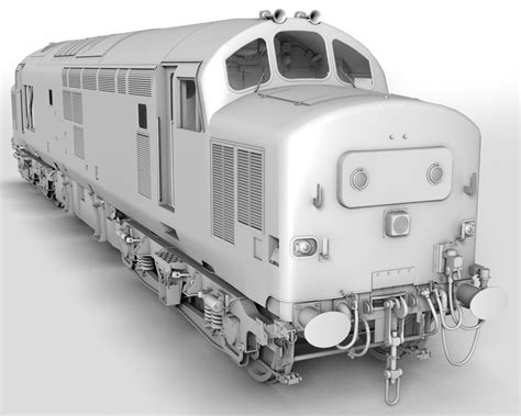 Class 37 Diesel Locomotive - Extended License 3D Models Extended Licenses DryJack