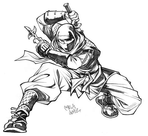 Ninja sketch commission by CarlosGomezArtist on deviantART | Ninja art ...