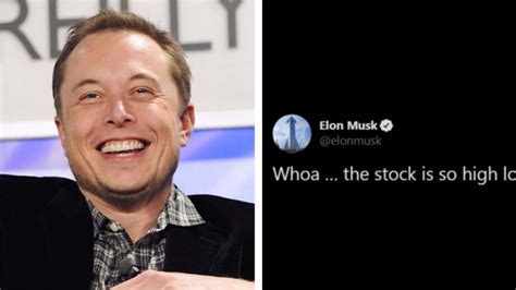 Tesla's Stock Hits 420, Elon Musk Tweets "the stock is so high"