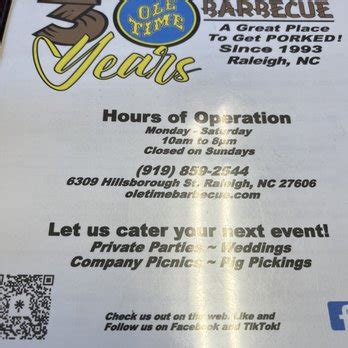 OLE TIME BARBECUE - Updated August 2024 - 415 Photos & 426 Reviews - 6309 Hillsborough St ...