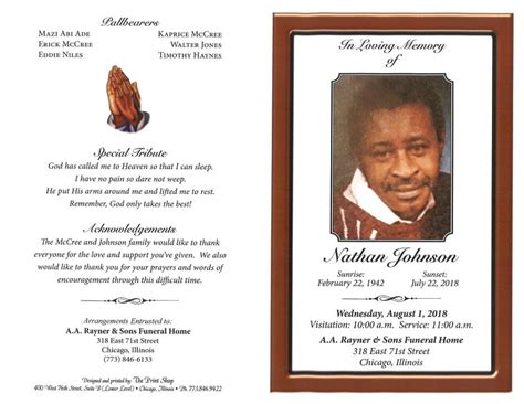 Nathan Johnson Obituary | AA Rayner and Sons Funeral Homes