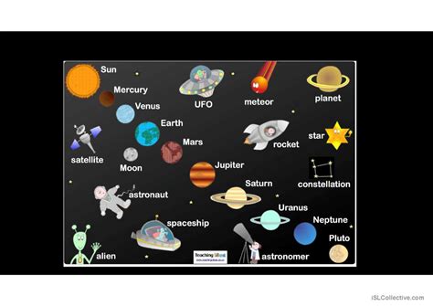 Space vocabulary flashcards an…: English ESL powerpoints