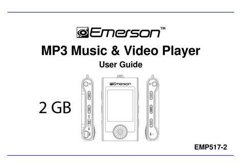 EMERSON MP3 MUSIC & VIDEO PLAYER EMP517-2 USER MANUAL Pdf Download ...