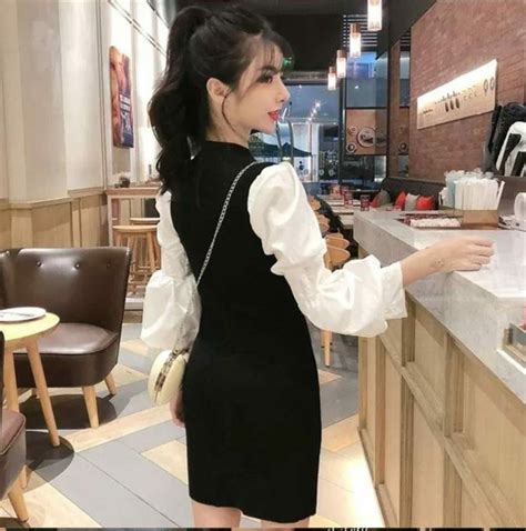 🖤🤍🖤BLACK KOREAN FASHION MIDI DRESS🖤🤍🖤 | Korean fashion, Midi dress ...