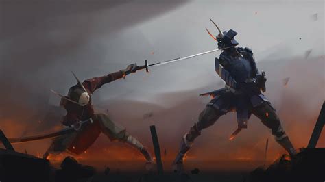 Samurai Battle Wallpaper