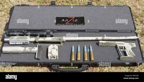 Anzio 20mm rifle disassembled Stock Photo - Alamy