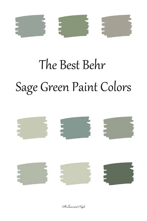 the best belr sage green paint colors