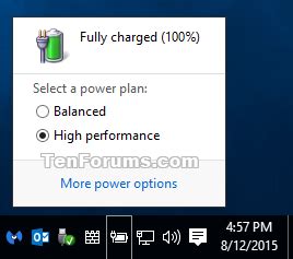 Use Old or New Battery Flyout Power Indicator in Windows 10 | Tutorials