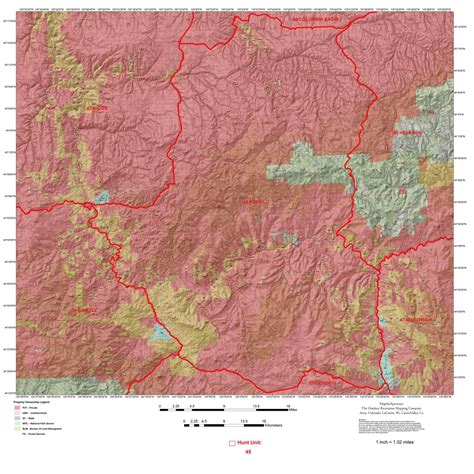 Oregon Wildlife Management Area 45 - Hunt Oregon map by Map the ...