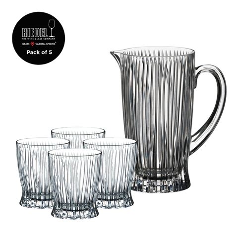 Riedel - Tumbler Collection - Cold Drinks Set - 4 Fire Tumbler + 1 Pit