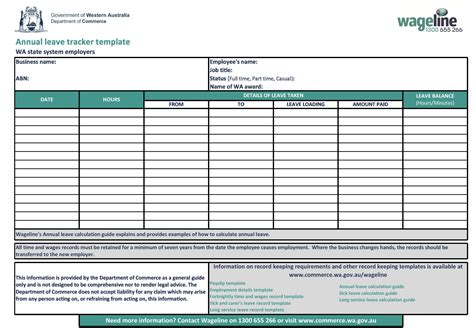 40 Useful Leave Trackers (Excel & Word) - TemplateArchive