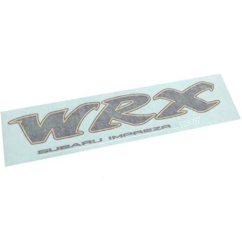 Subaru JDM Rear Trunk Sticker Kit GC8 Style w/ White STI Accent ...