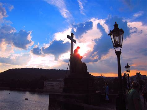 Sunset on Charles Bridge Photograph by Andreas Thust | Fine Art America