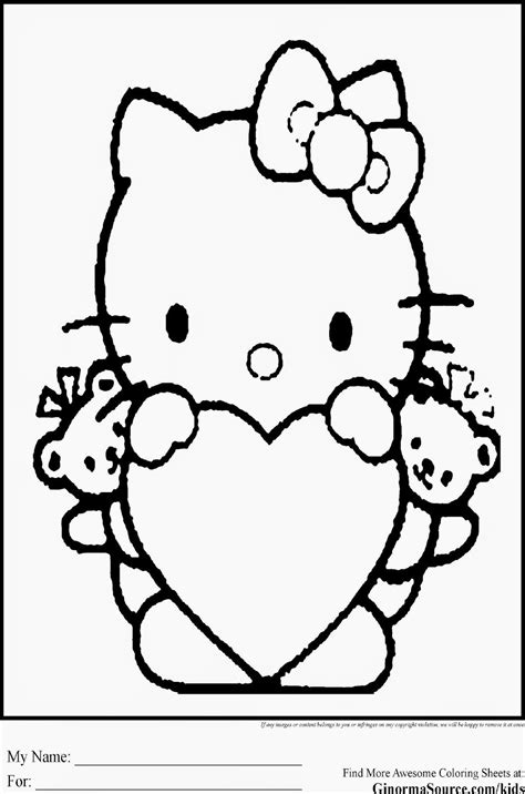 Hello Kitty Coloring Pages Pdf - Coloring Home