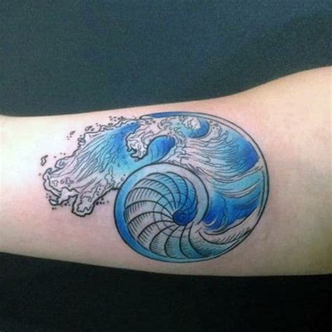 80 Seashell Tattoo Designs For Men - Oceanic Ink Ideas