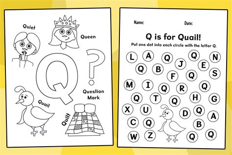 FREE Letter Q Worksheets for Preschool ⋆ The Hollydog Blog